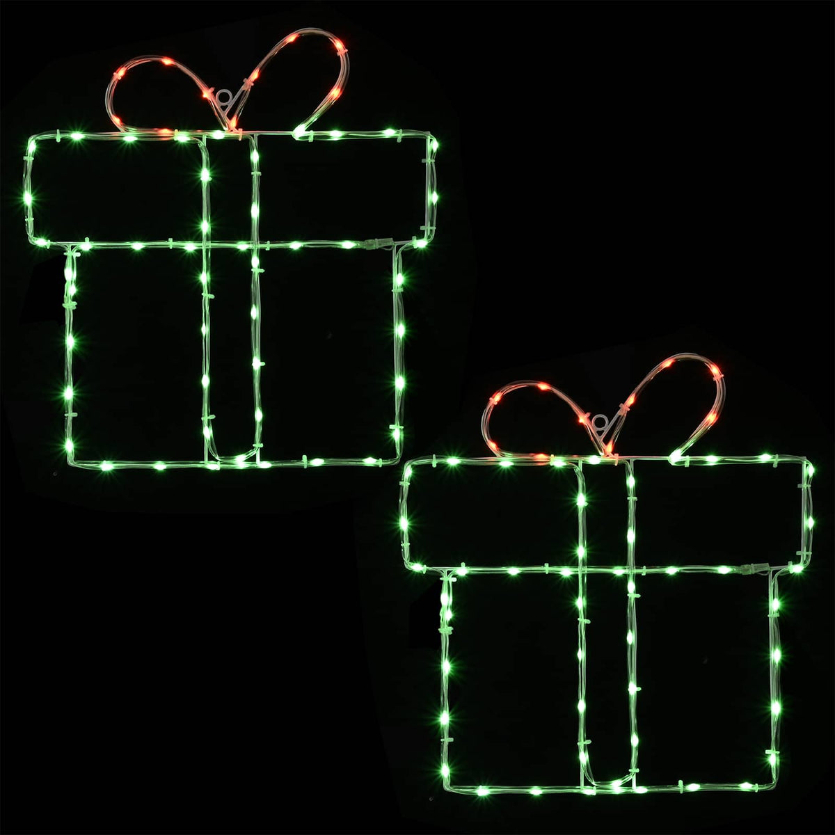 Kalėdinės langų dekoracijos (siluetai) LOVIISA 2 vnt. 160 LED
