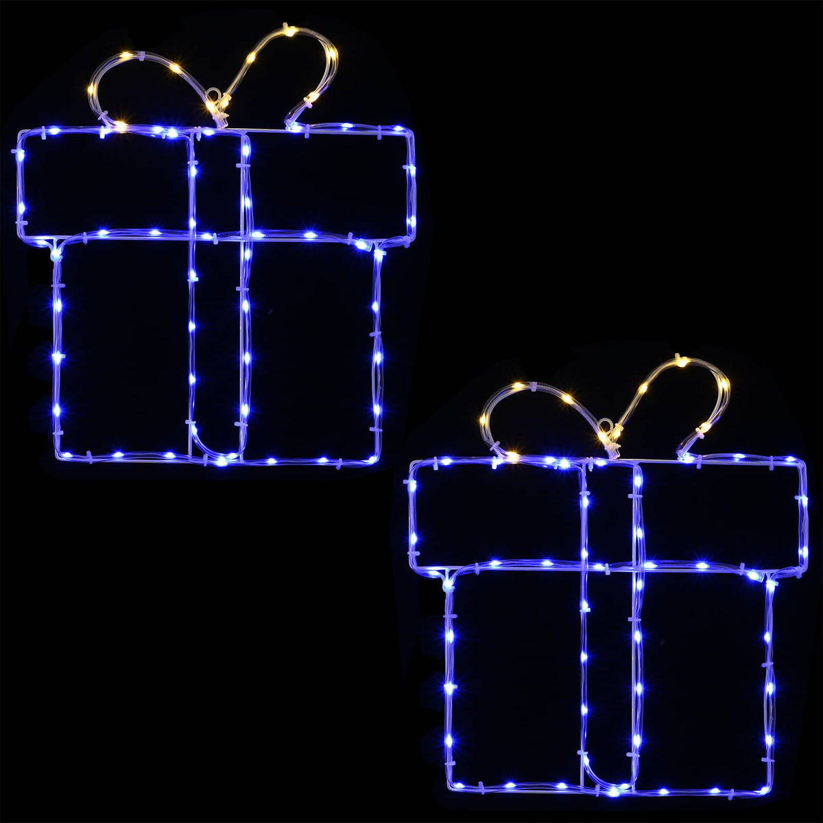 Kalėdinės langų dekoracijos (siluetai) LOVIISA 2 vnt. 160 LED