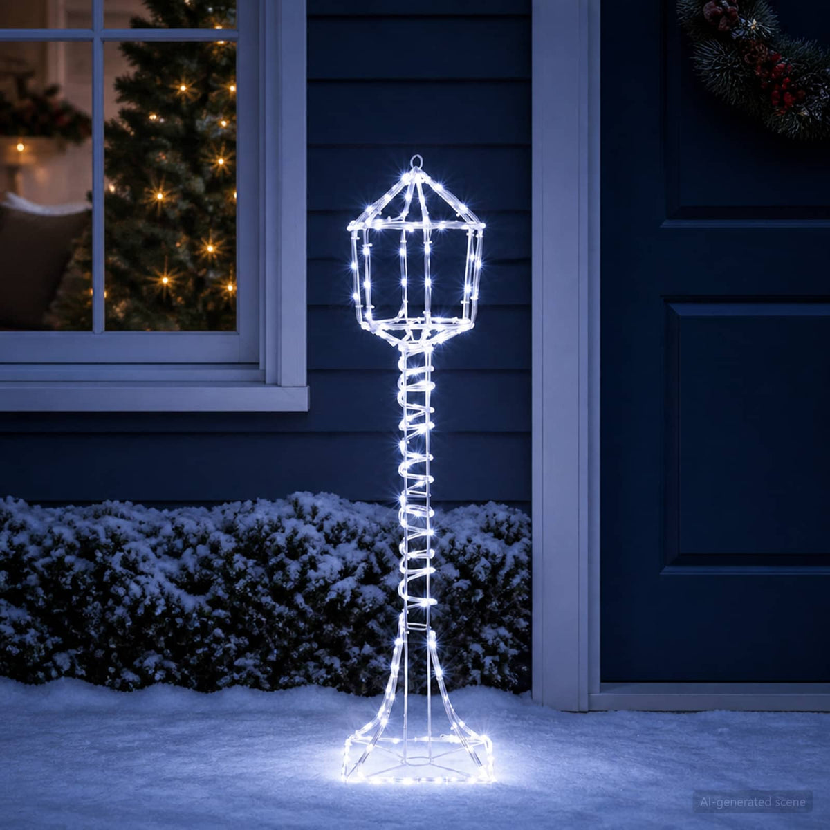 LED gatvės lempa su ženklu LOVIISA 160 LED Šalta balta