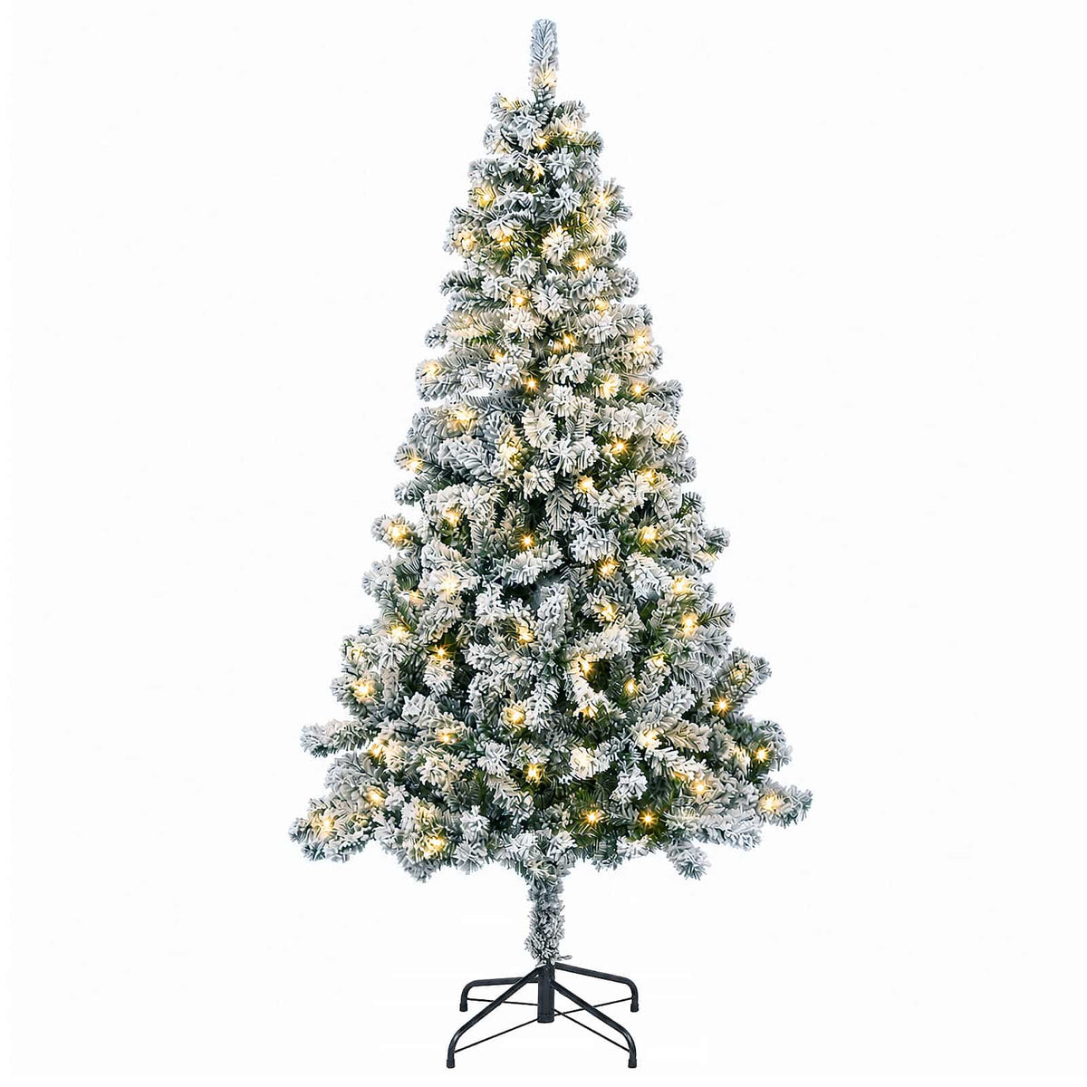 Dirbtinė Sulankstoma Kalėdų Eglutė 120 cm 150 LED Šilta balta