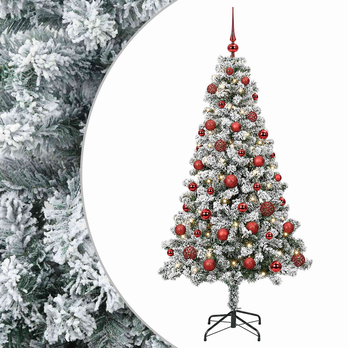Dirbtinė Kalėdų eglutė su burbulais 150 cm 150 LED Šilta balta
