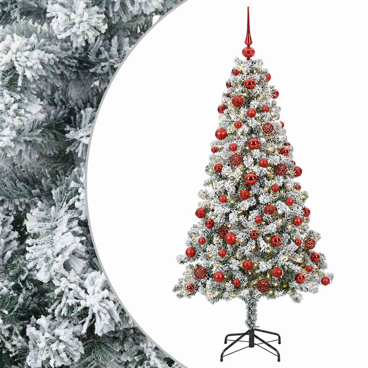Dirbtinė Kalėdų eglutė su burbulais 240 cm 300 LED Šilta balta