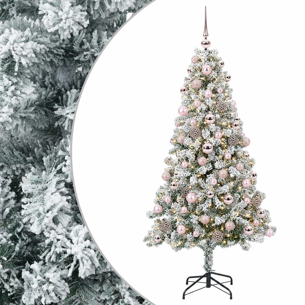 Dirbtinė Kalėdų eglutė su burbulais 240 cm 300 LED Šilta balta