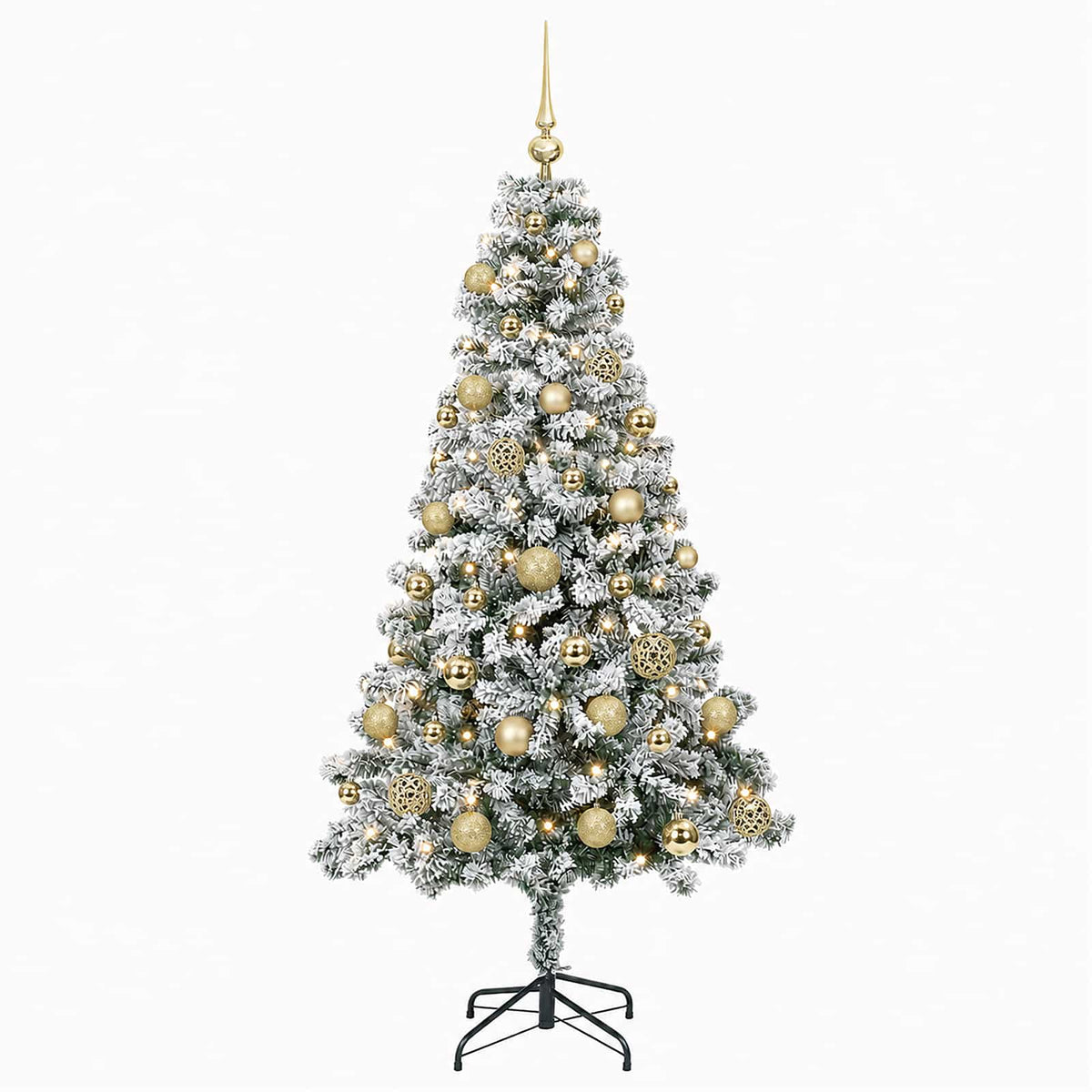 Dirbtinė Kalėdų eglutė su burbulais 150 cm 150 LED Šilta balta