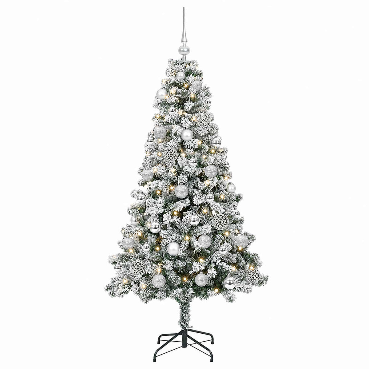 Dirbtinė Kalėdų eglutė su burbulais 150 cm 150 LED Šilta balta