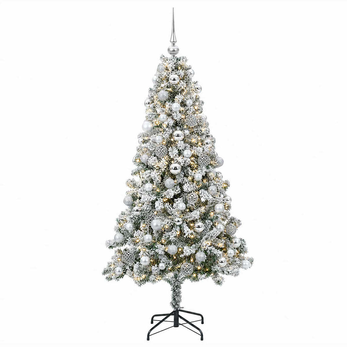 Dirbtinė Kalėdų eglutė su burbulais 240 cm 300 LED Šilta balta