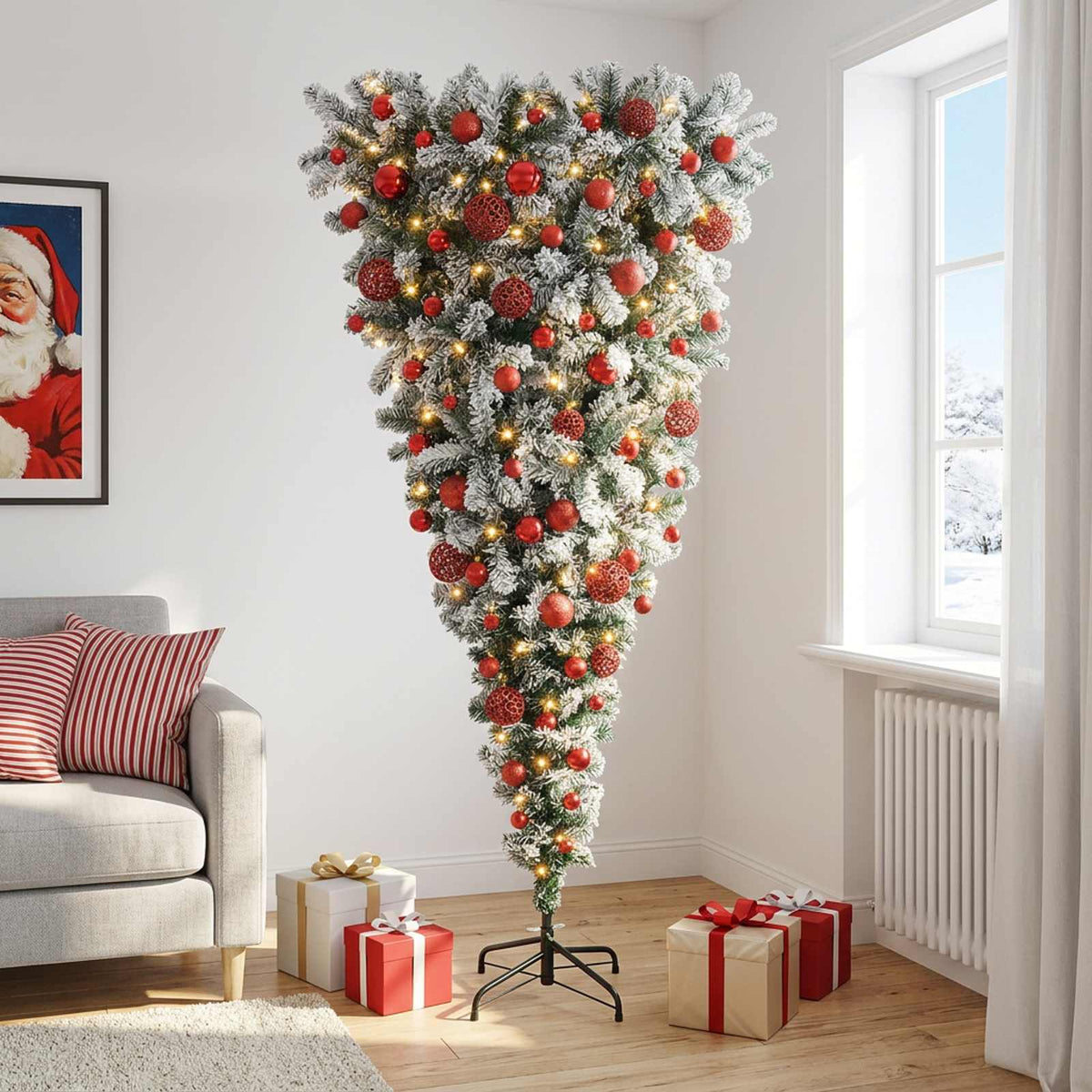 Dirbtinė kalėdinė eglutė su rutuliuku 240 cm 300 LED