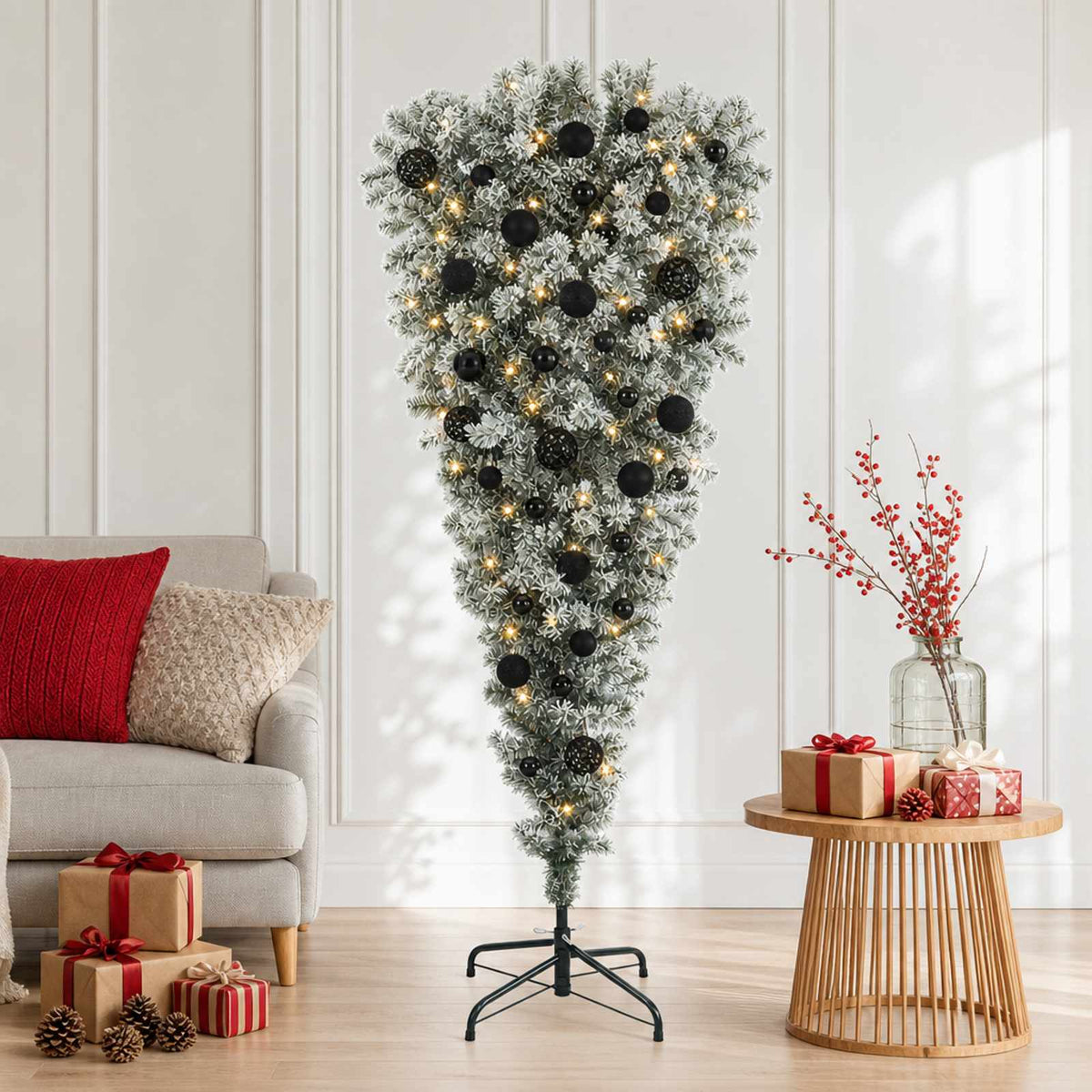 Dirbtinė kalėdinė eglutė su rutuliuku 120 cm 150 LED