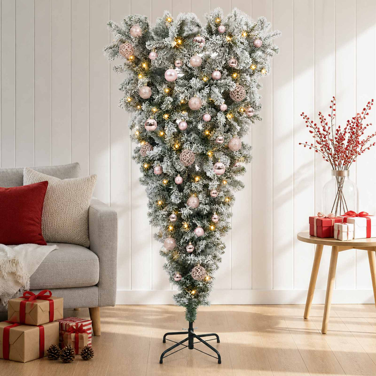 Dirbtinė kalėdinė eglutė su rutuliuku 120 cm 150 LED