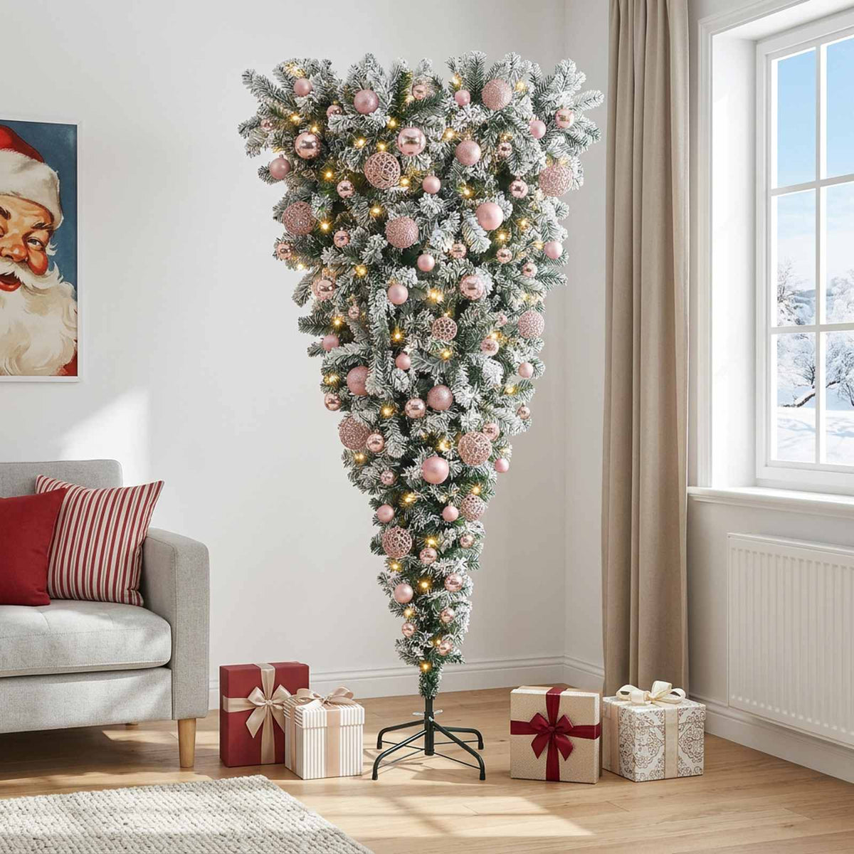 Dirbtinė kalėdinė eglutė su rutuliuku 240 cm 300 LED