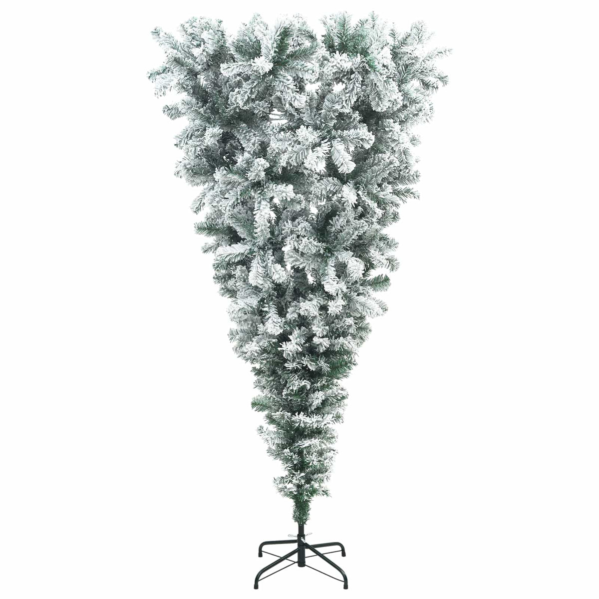 Apverstas dirbtinis Kalėdų eglutė su šakomis 150 cm 150 LED
