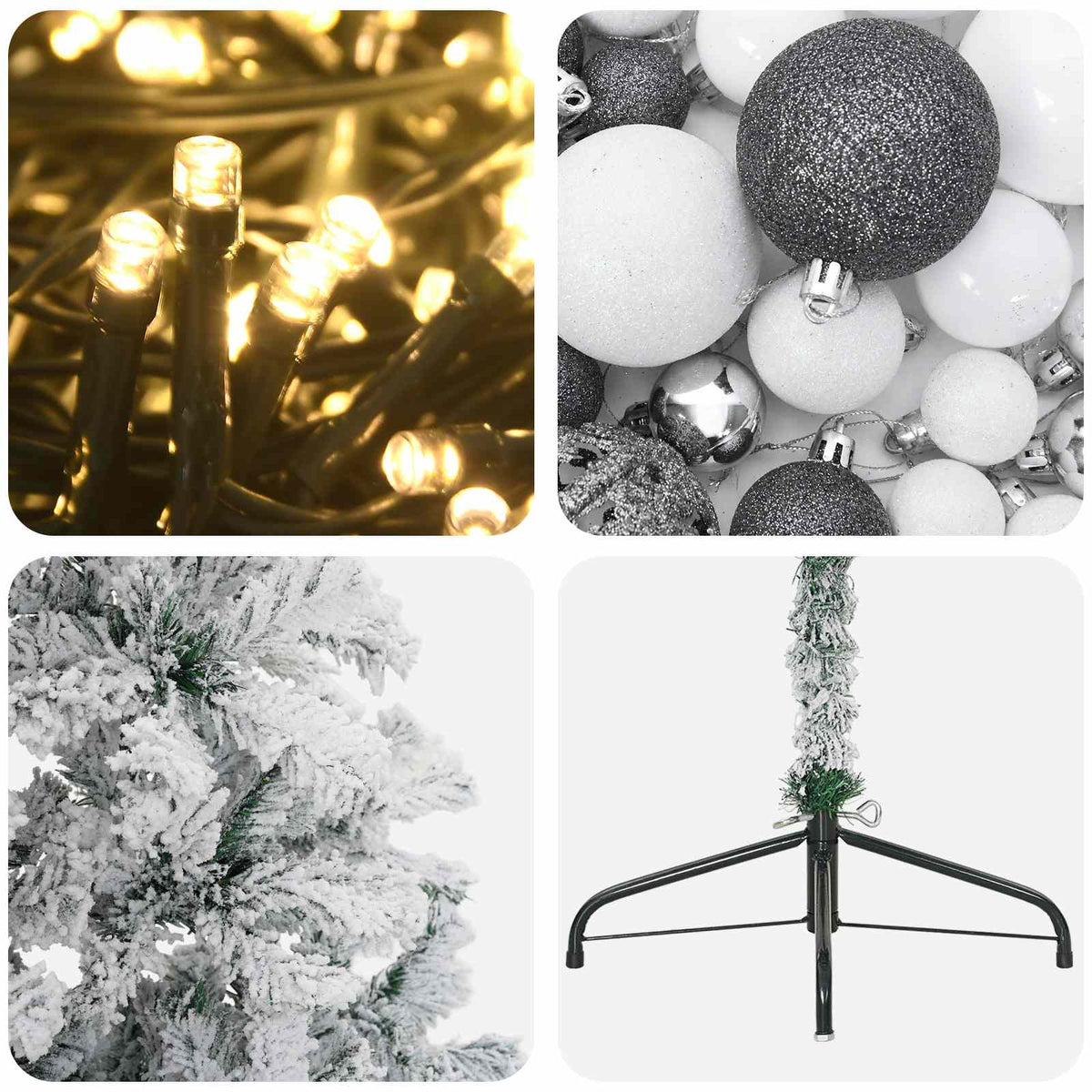 Dirbtinė kalėdinė eglutė su rutuliuku 180 cm 300 LED