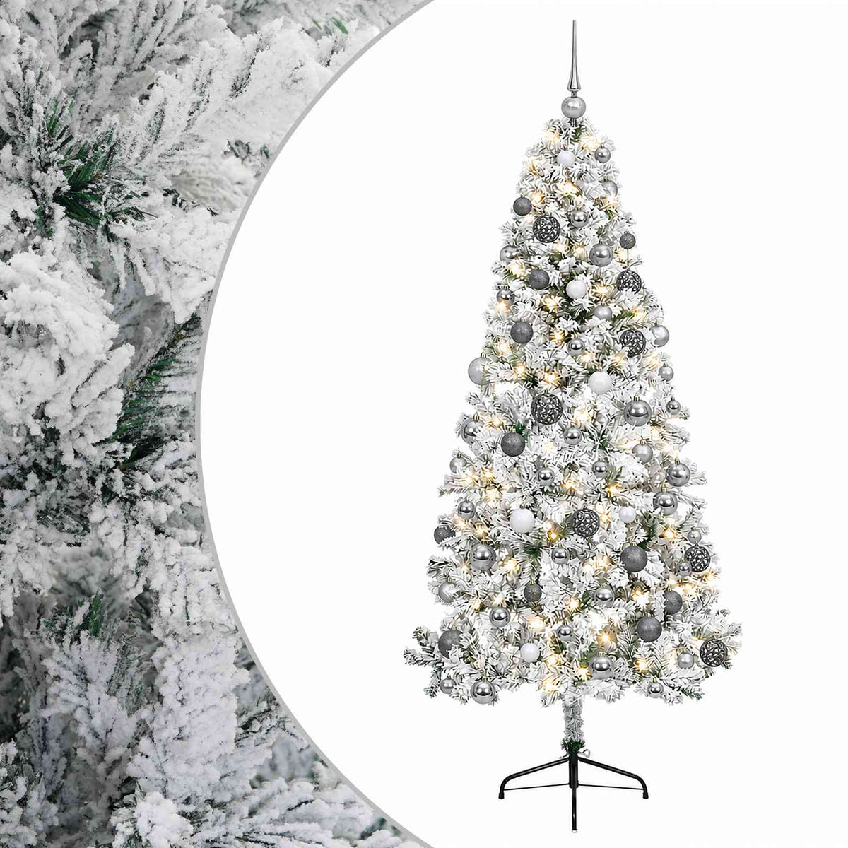 Dirbtinė kalėdinė eglutė su rutuliuku 210 cm 300 LED