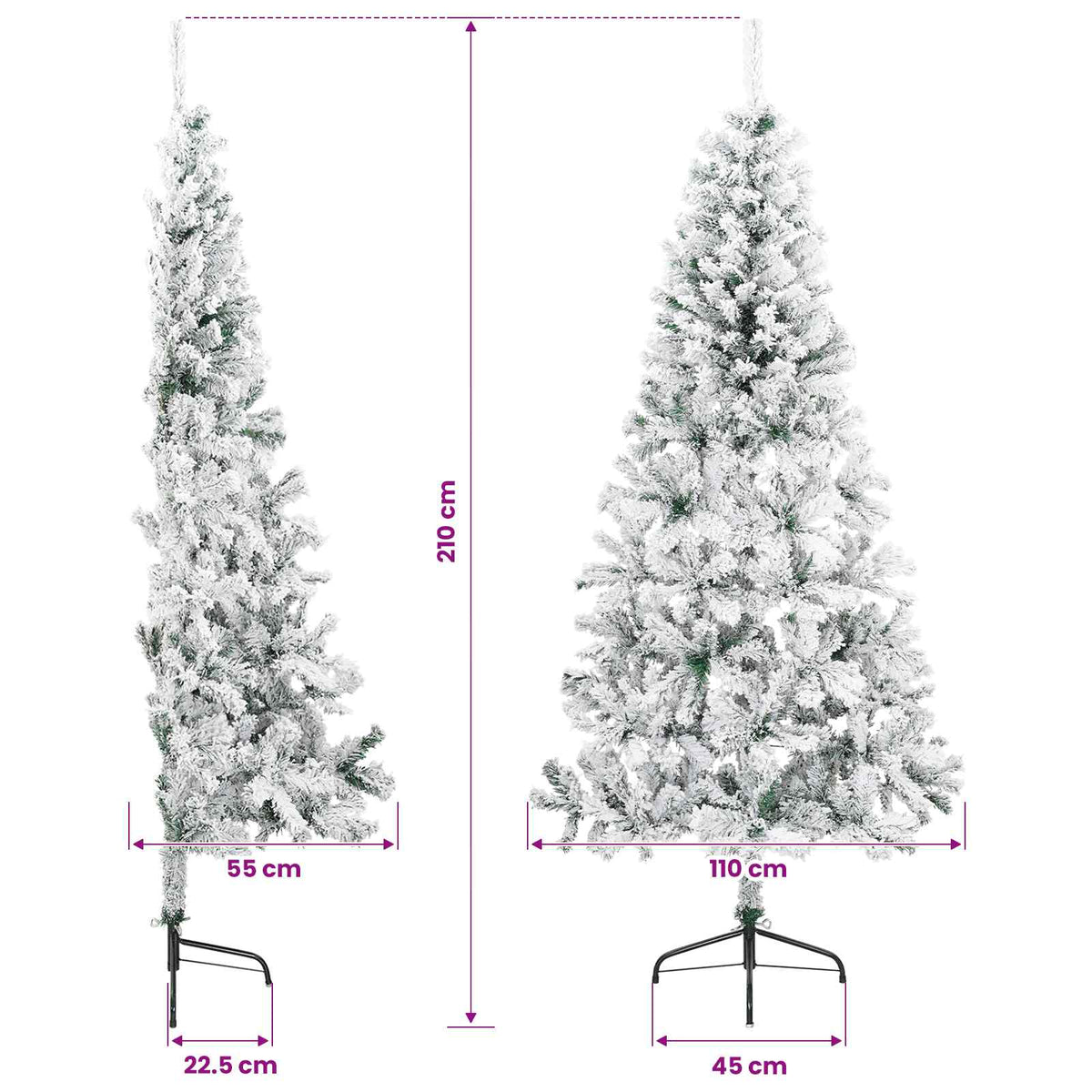 Dirbtinė kalėdinė eglutė su rutuliuku 210 cm 300 LED