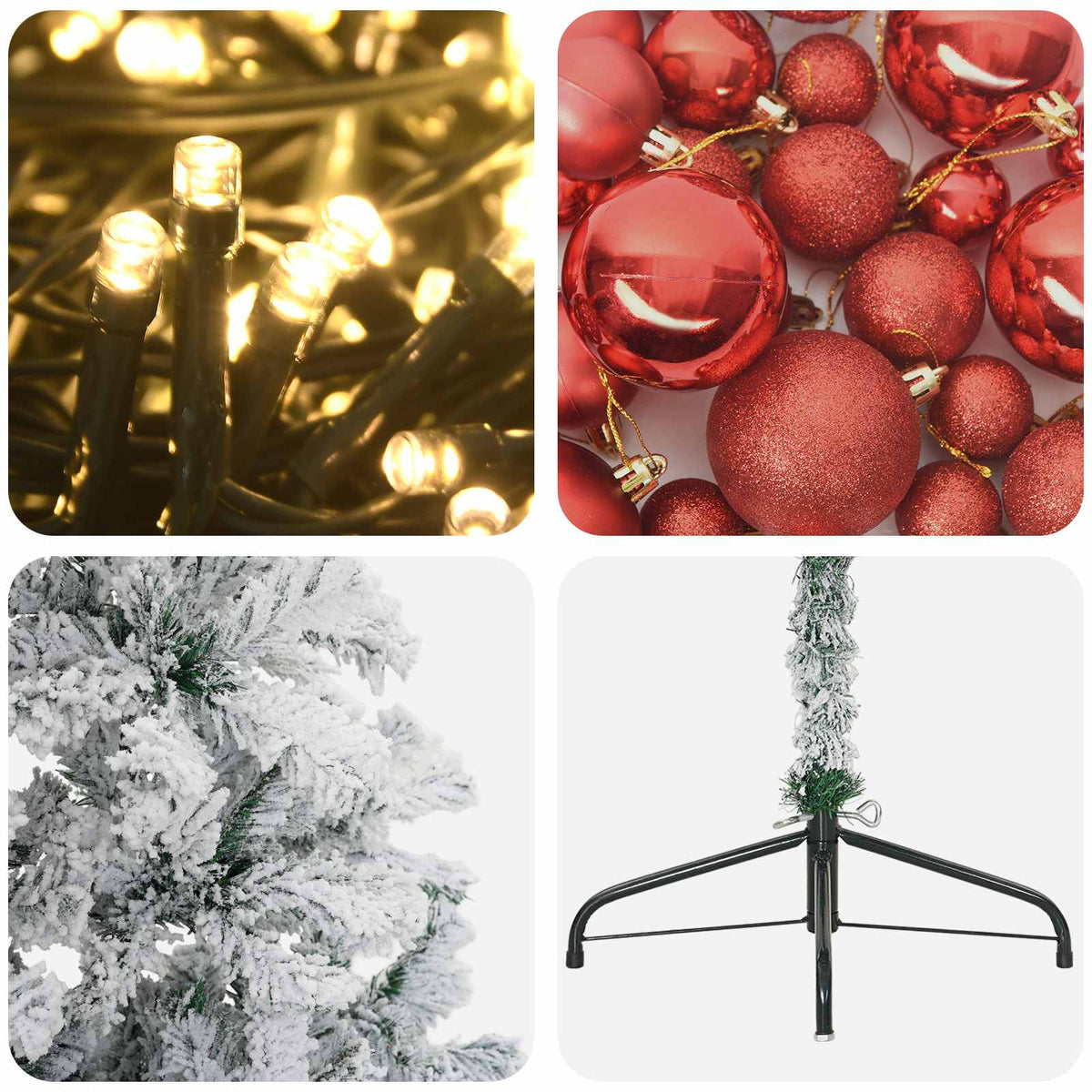 Dirbtinė kalėdinė eglutė su rutuliuku 120 cm 150 LED