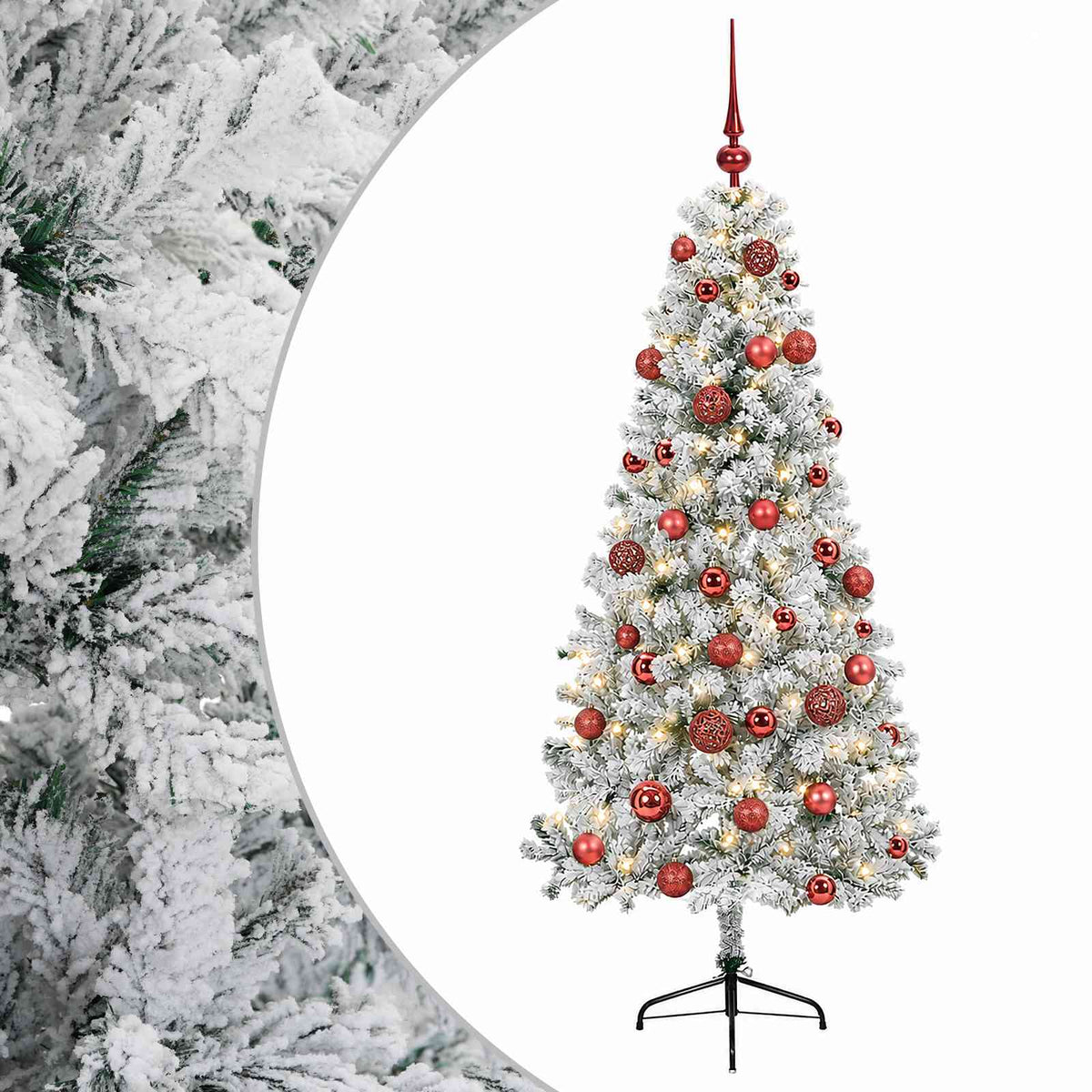 Dirbtinė kalėdinė eglutė su rutuliuku 120 cm 150 LED