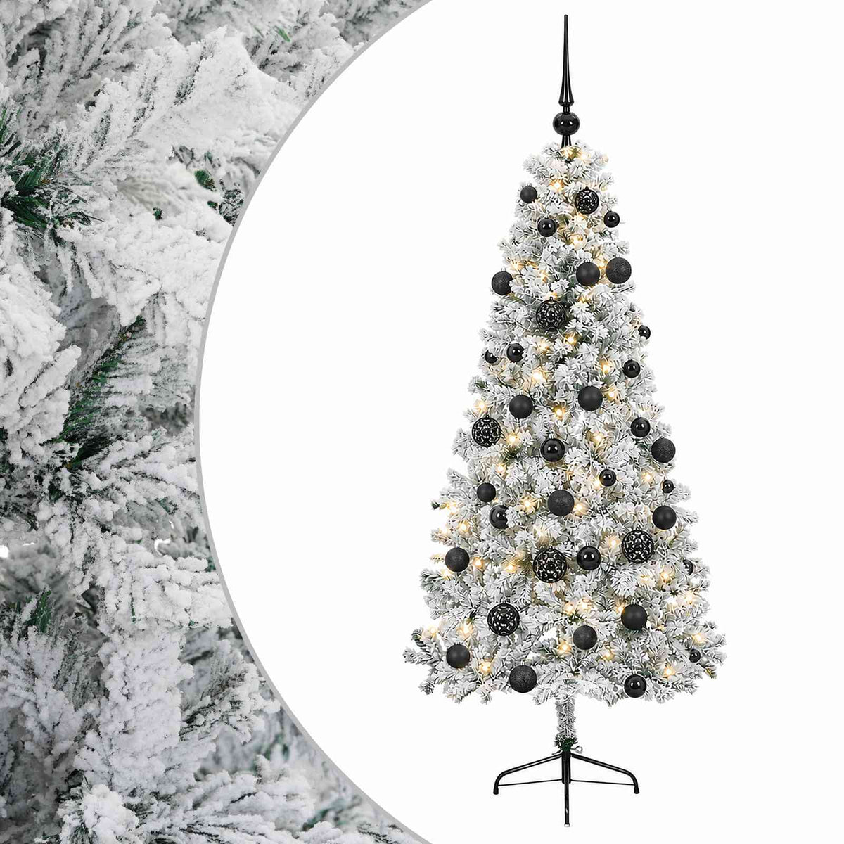 Dirbtinė kalėdinė eglutė su rutuliuku 120 cm 150 LED