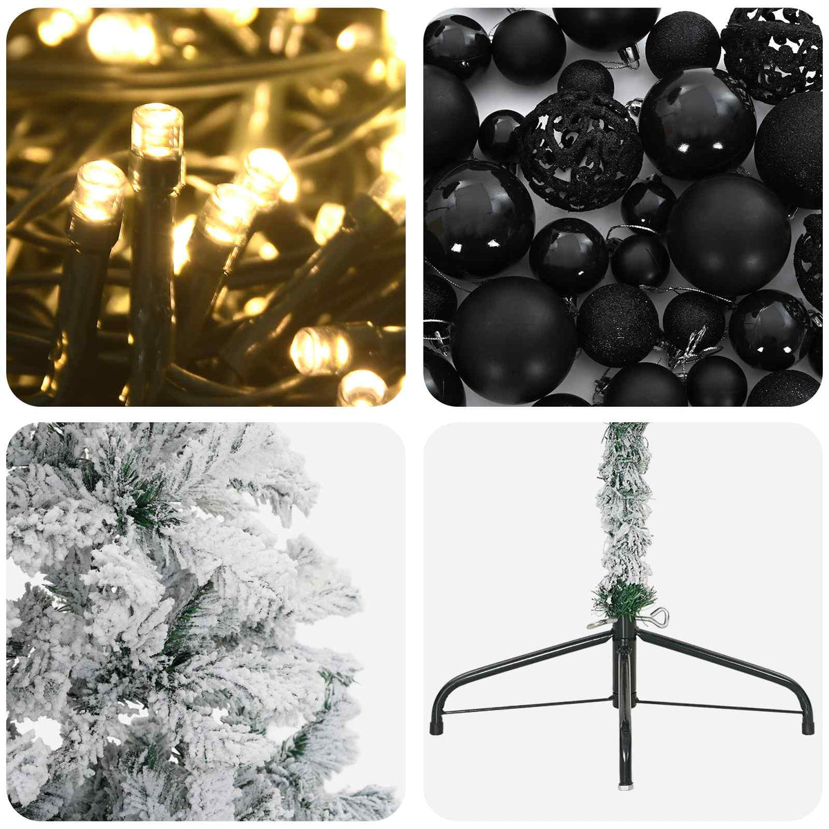 Dirbtinė kalėdinė eglutė su rutuliuku 180 cm 300 LED