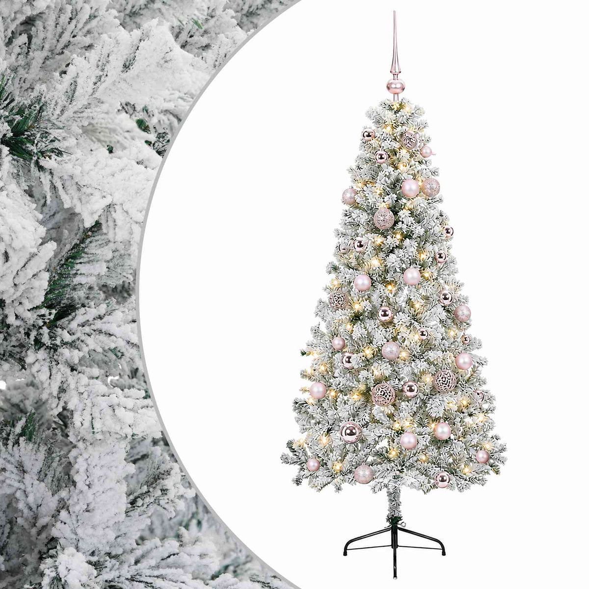 Dirbtinė kalėdinė eglutė su rutuliuku 120 cm 150 LED
