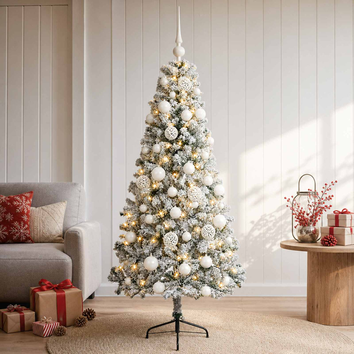 Dirbtinė kalėdinė eglutė su rutuliuku 120 cm 150 LED