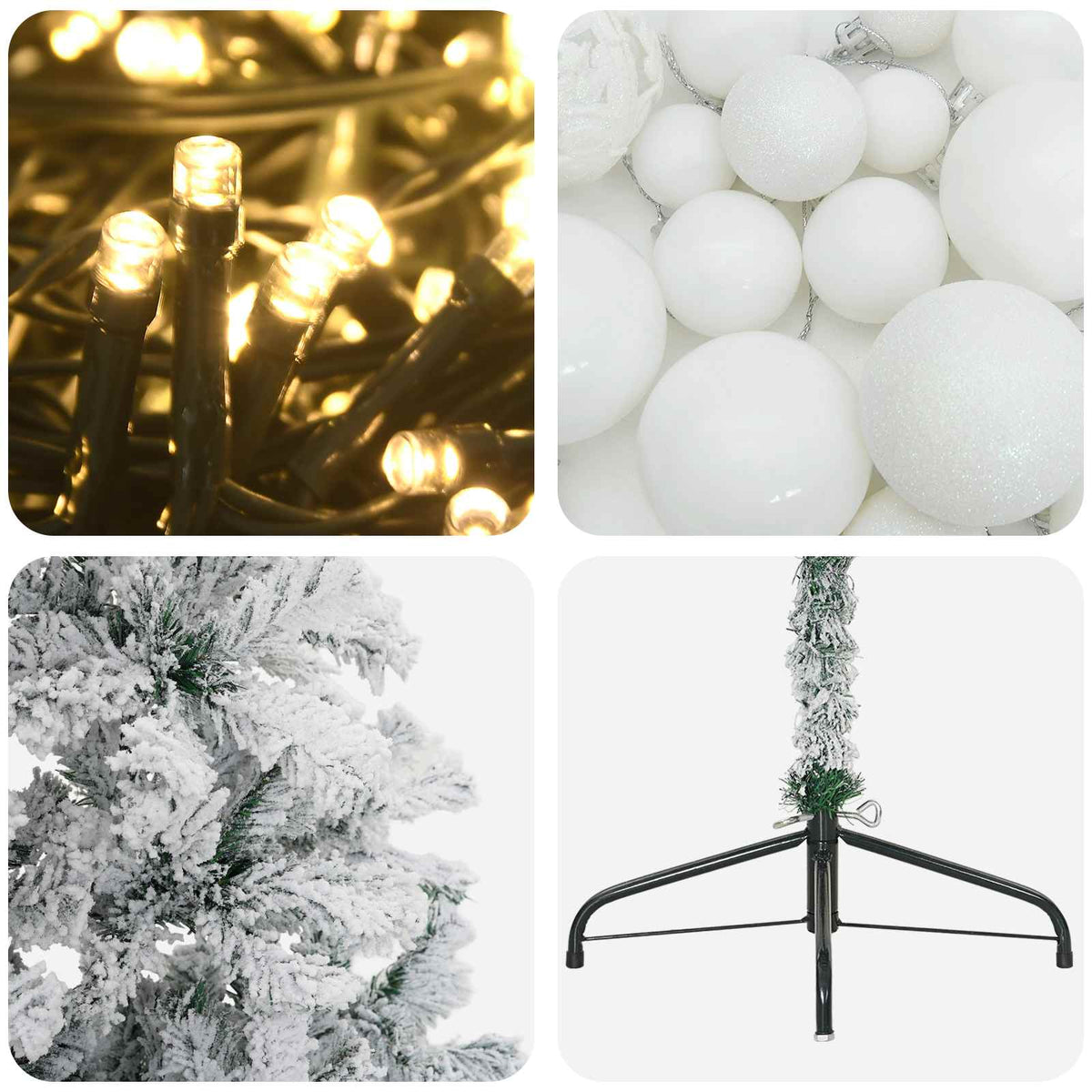 Dirbtinė kalėdinė eglutė su rutuliuku 150 cm 150 LED