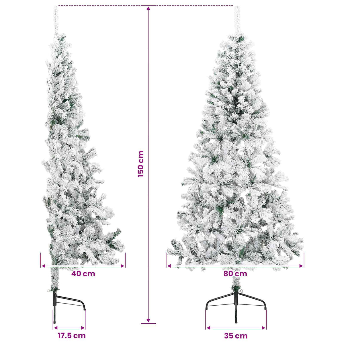 Dirbtinė kalėdinė eglutė su rutuliuku 150 cm 150 LED