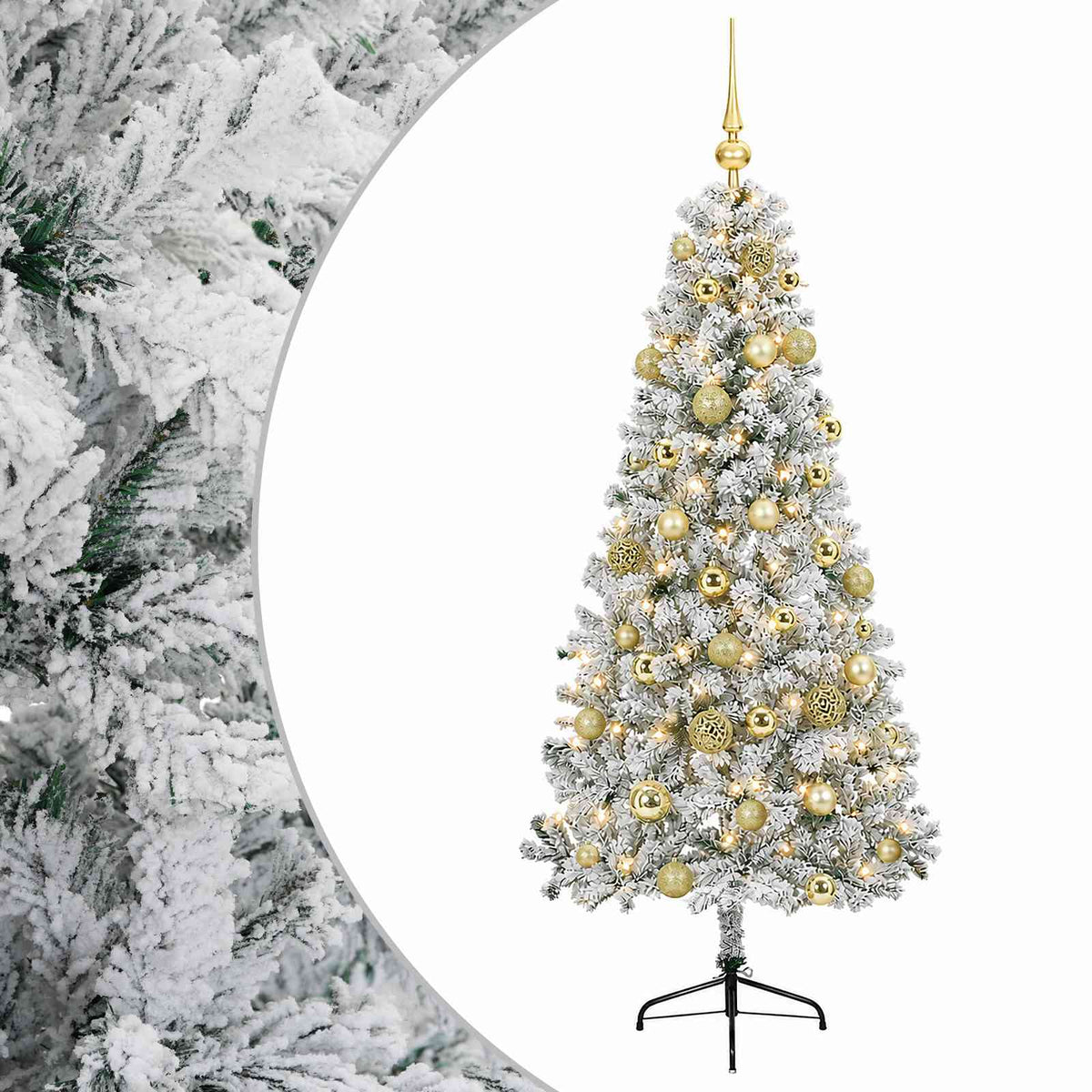 Dirbtinė kalėdinė eglutė su rutuliuku 150 cm 150 LED