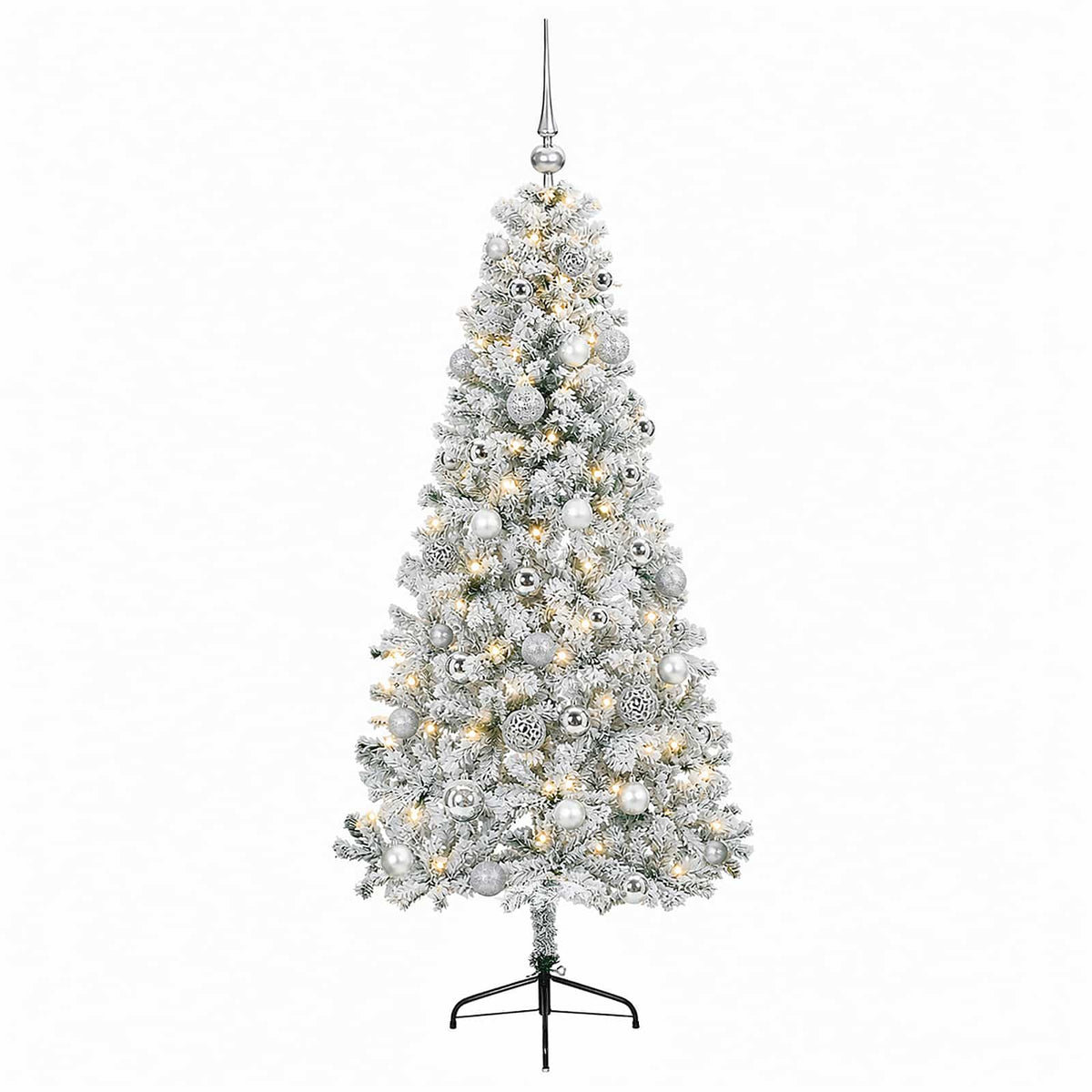 Dirbtinė kalėdinė eglutė su rutuliuku 150 cm 150 LED