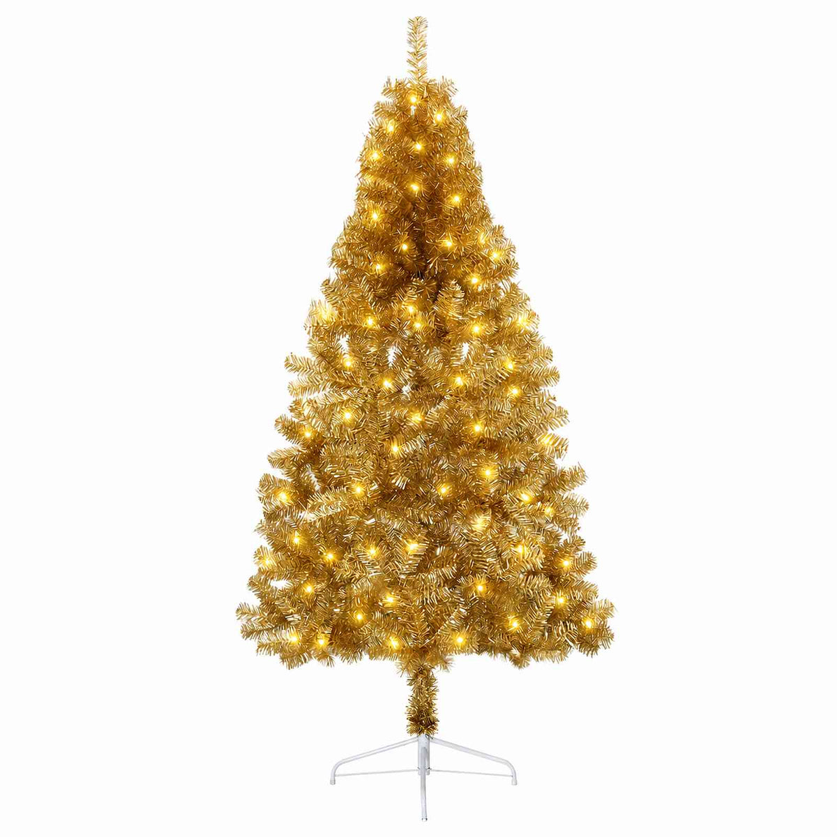 Dirbtinė Sulankstoma Kalėdų Eglutė 120 cm 150 LED Šilta balta