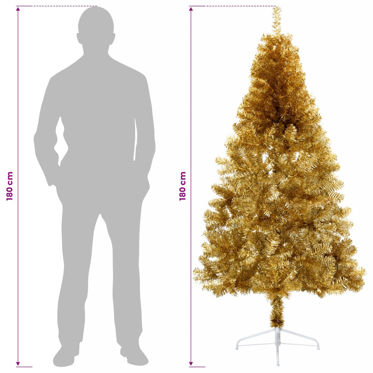 Dirbtinė Sulankstoma Kalėdų Eglutė 180 cm 300 LED Šilta balta