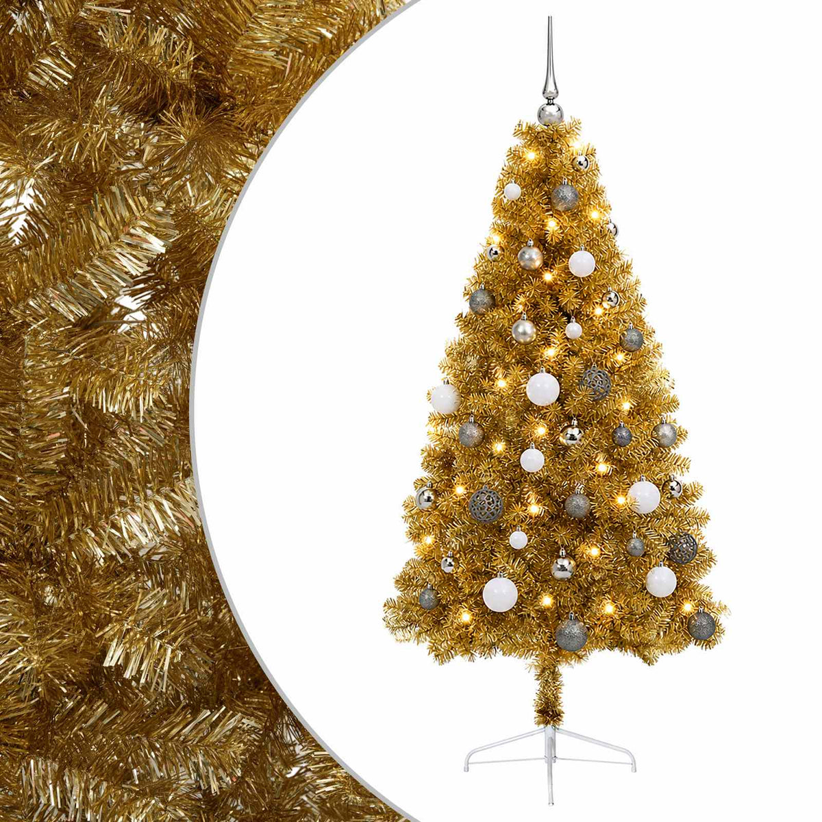 Dirbtinė kalėdinė eglutė su rutuliuku 150 cm 150 LED