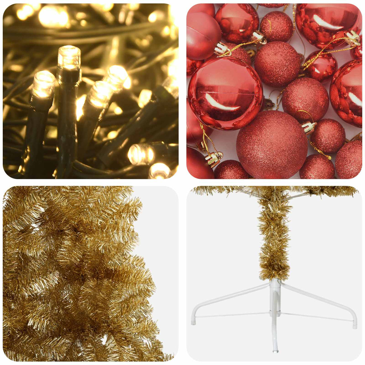 Dirbtinė kalėdinė eglutė su rutuliuku 180 cm 300 LED