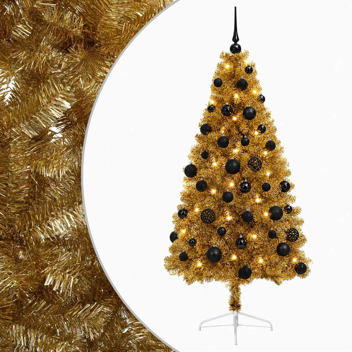 Dirbtinė kalėdinė eglutė su rutuliuku 150 cm 150 LED