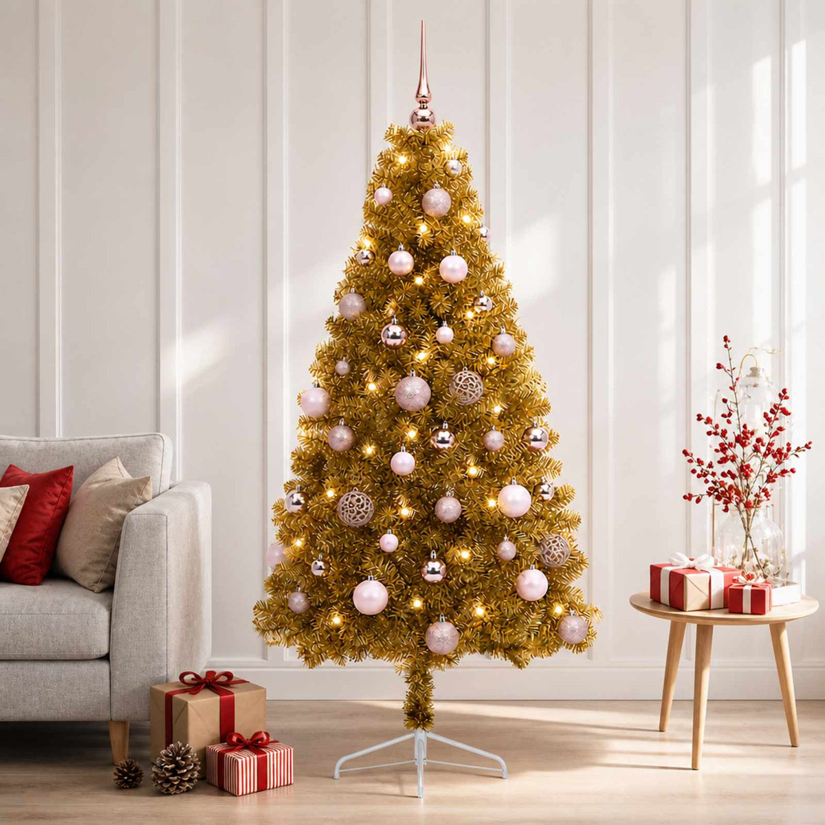 Dirbtinė kalėdinė eglutė su rutuliuku 150 cm 150 LED