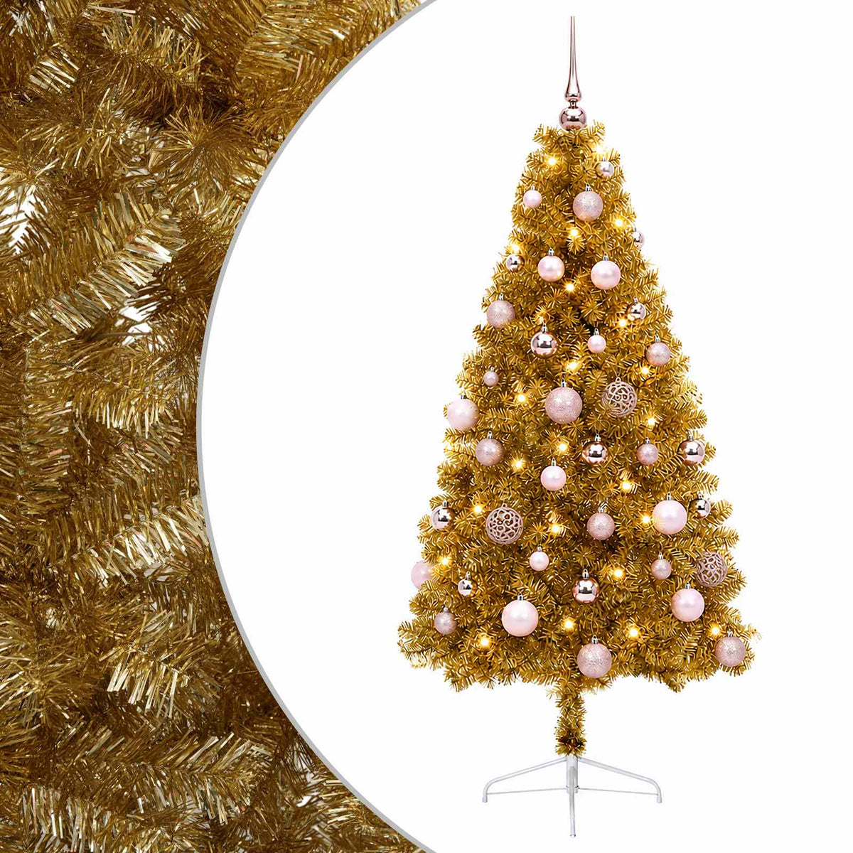 Dirbtinė kalėdinė eglutė su rutuliuku 150 cm 150 LED