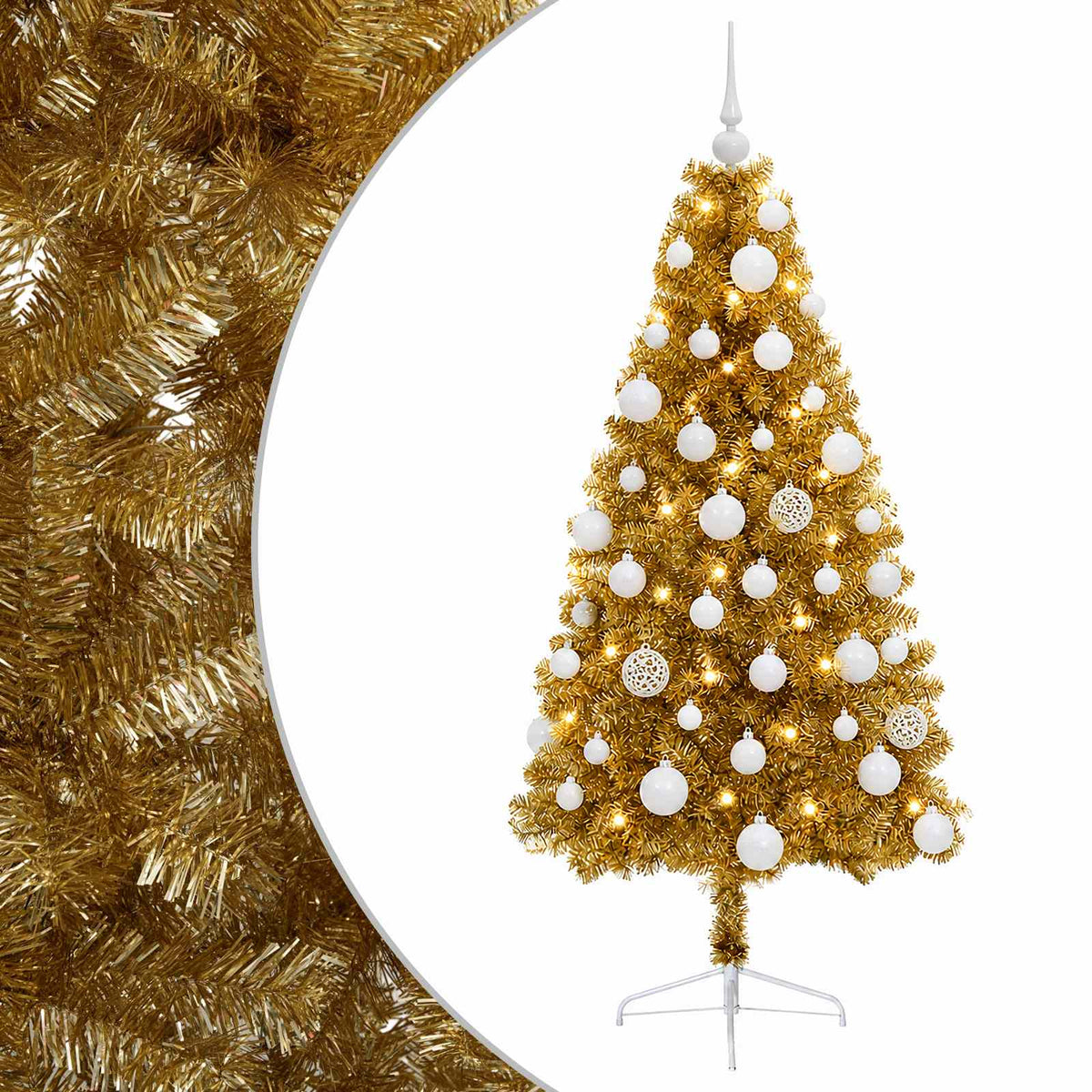 Dirbtinė kalėdinė eglutė su rutuliuku 120 cm 150 LED