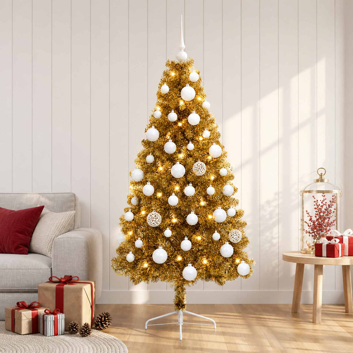 Dirbtinė kalėdinė eglutė su rutuliuku 120 cm 150 LED