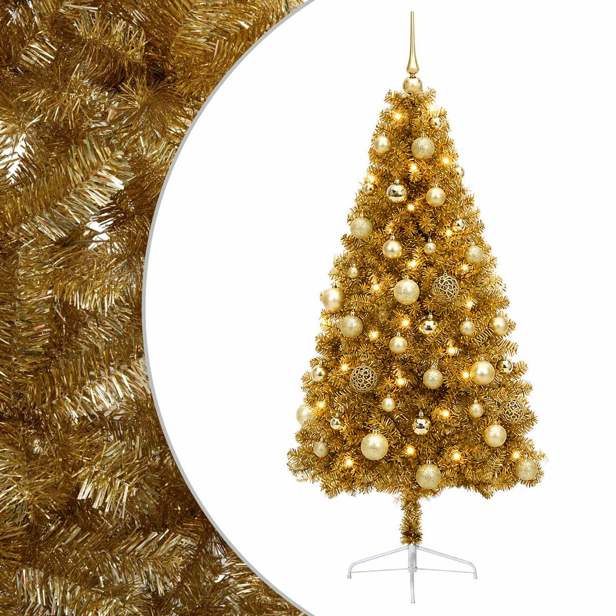 Dirbtinė kalėdinė eglutė su rutuliuku 120 cm 150 LED