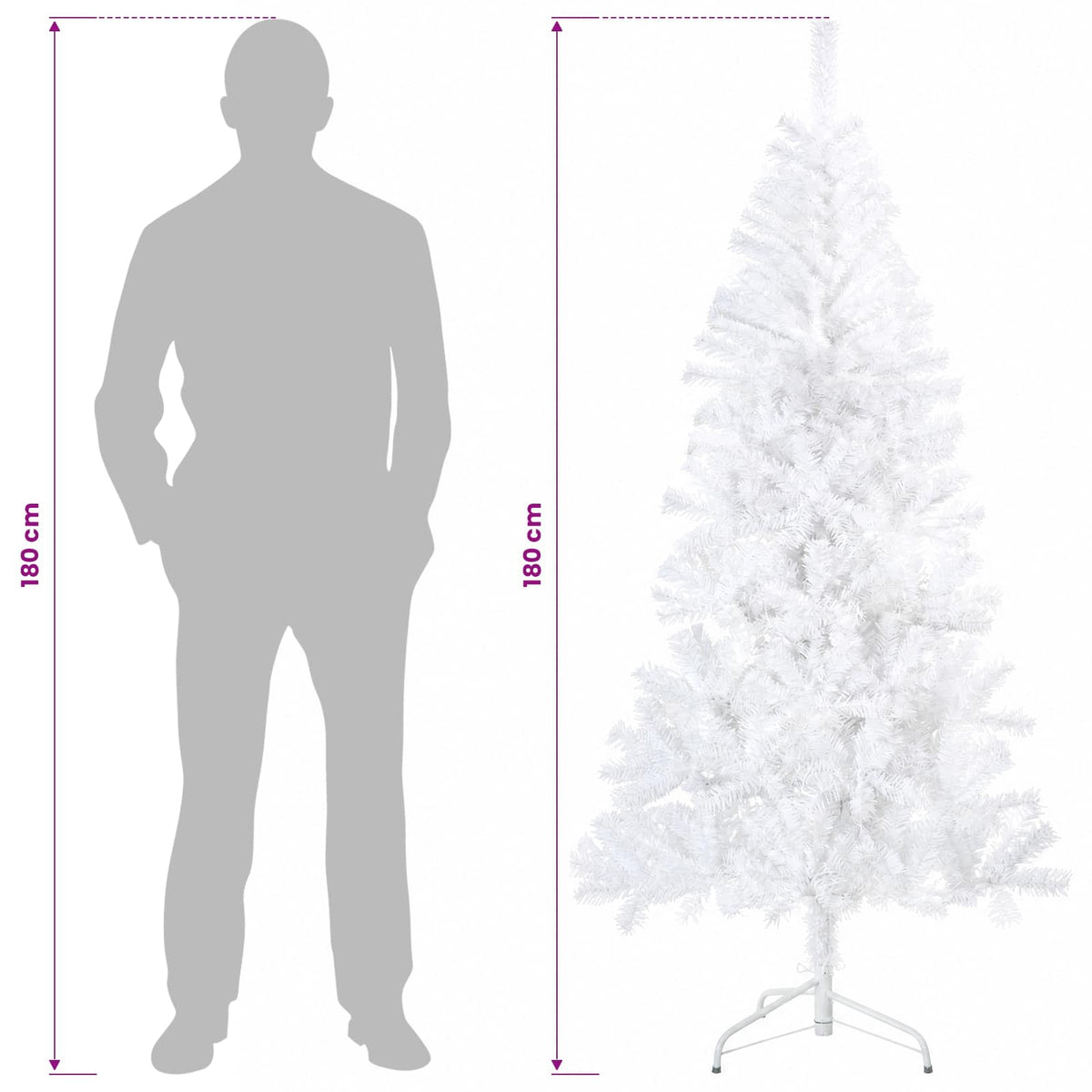 Dirbtinė Sulankstoma Kalėdų Eglutė 180 cm 300 LED Šilta balta