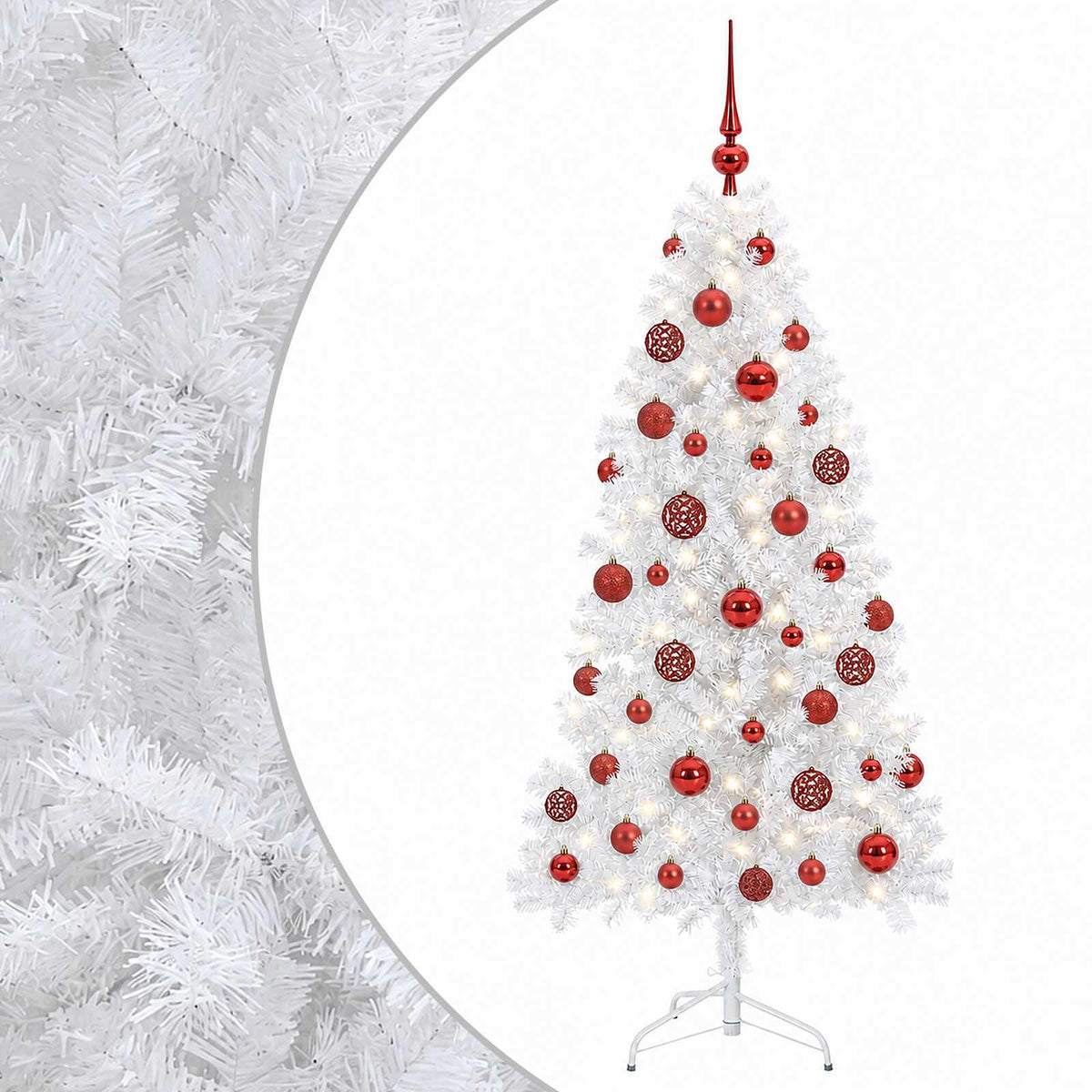 Dirbtinė kalėdinė eglutė su rutuliuku 120 cm 150 LED