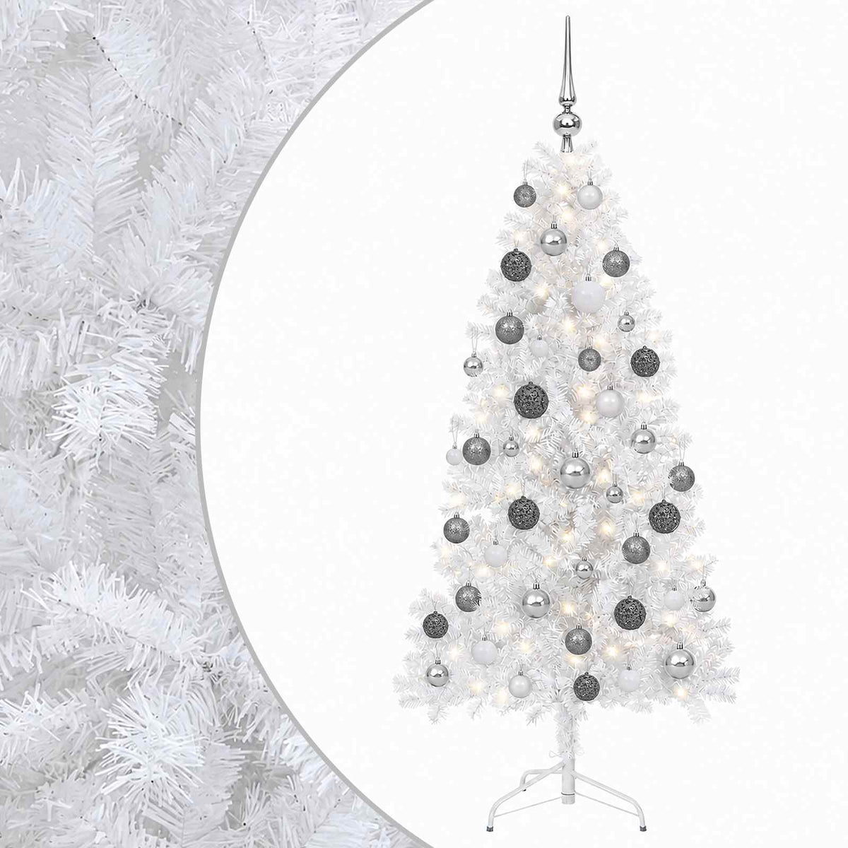 Dirbtinė kalėdinė eglutė su rutuliuku 150 cm 150 LED
