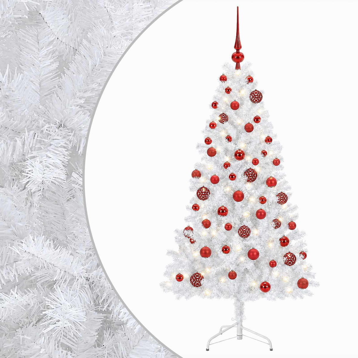 Dirbtinė kalėdinė eglutė su rutuliuku 180 cm 300 LED