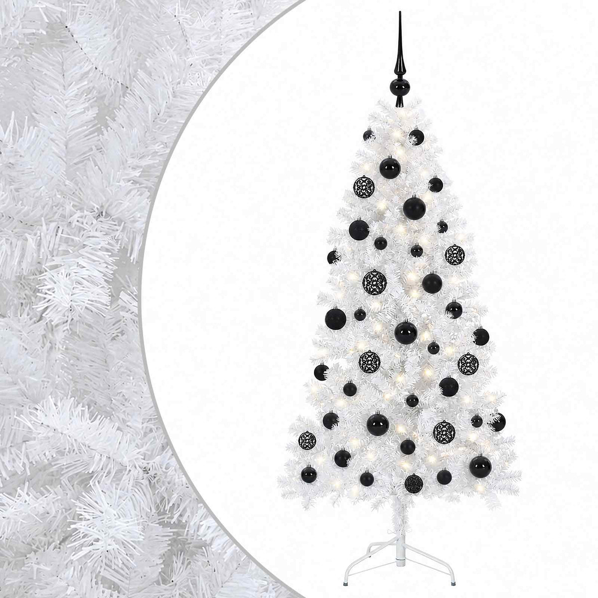 Dirbtinė kalėdinė eglutė su rutuliuku 120 cm 150 LED