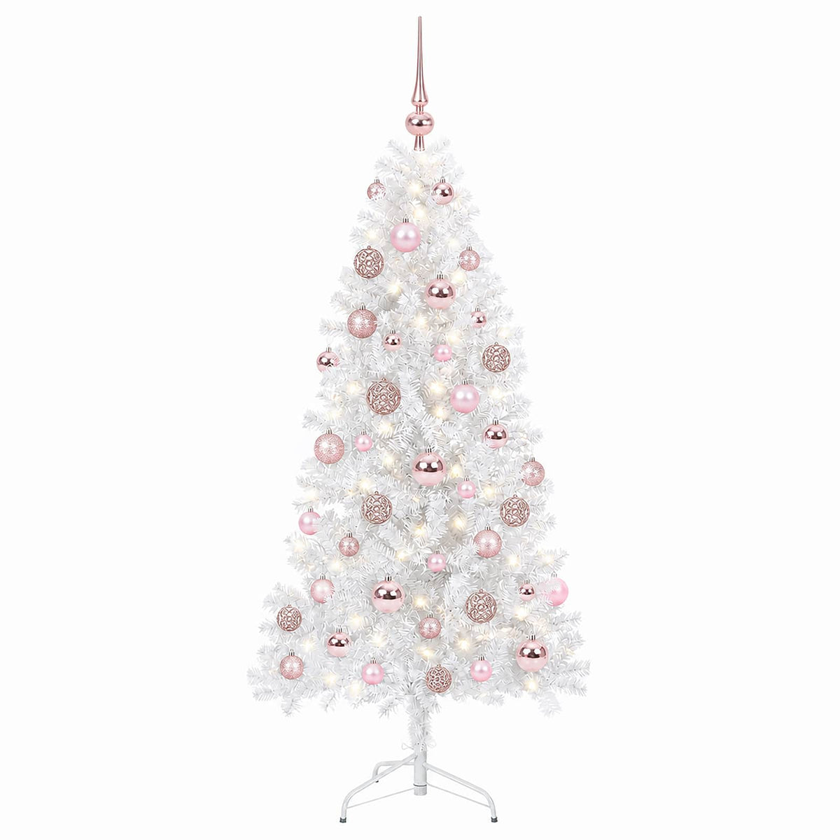 Dirbtinė Sulankstoma Kalėdų Eglutė 150 cm 150 LED Šilta balta