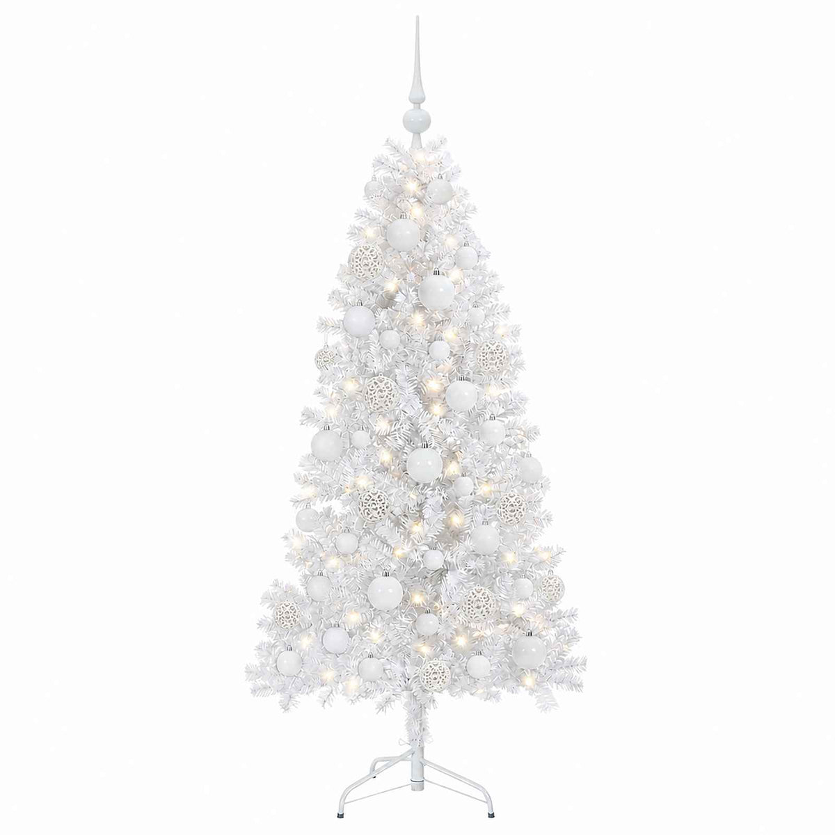 Dirbtinė Sulankstoma Kalėdų Eglutė 150 cm 150 LED Šilta balta