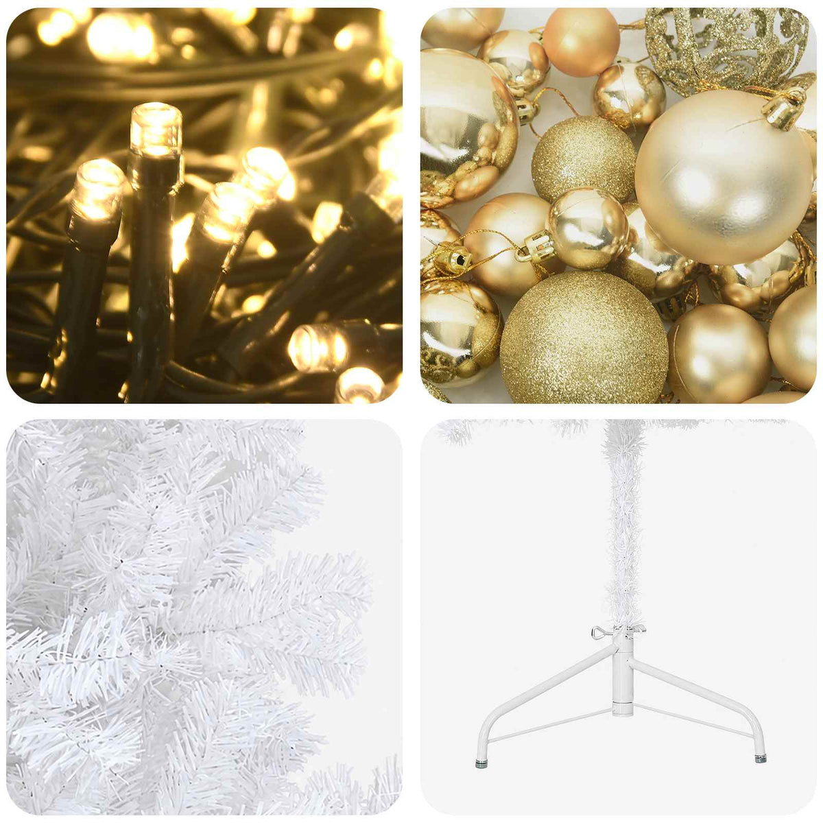 Dirbtinė kalėdinė eglutė su rutuliuku 120 cm 150 LED