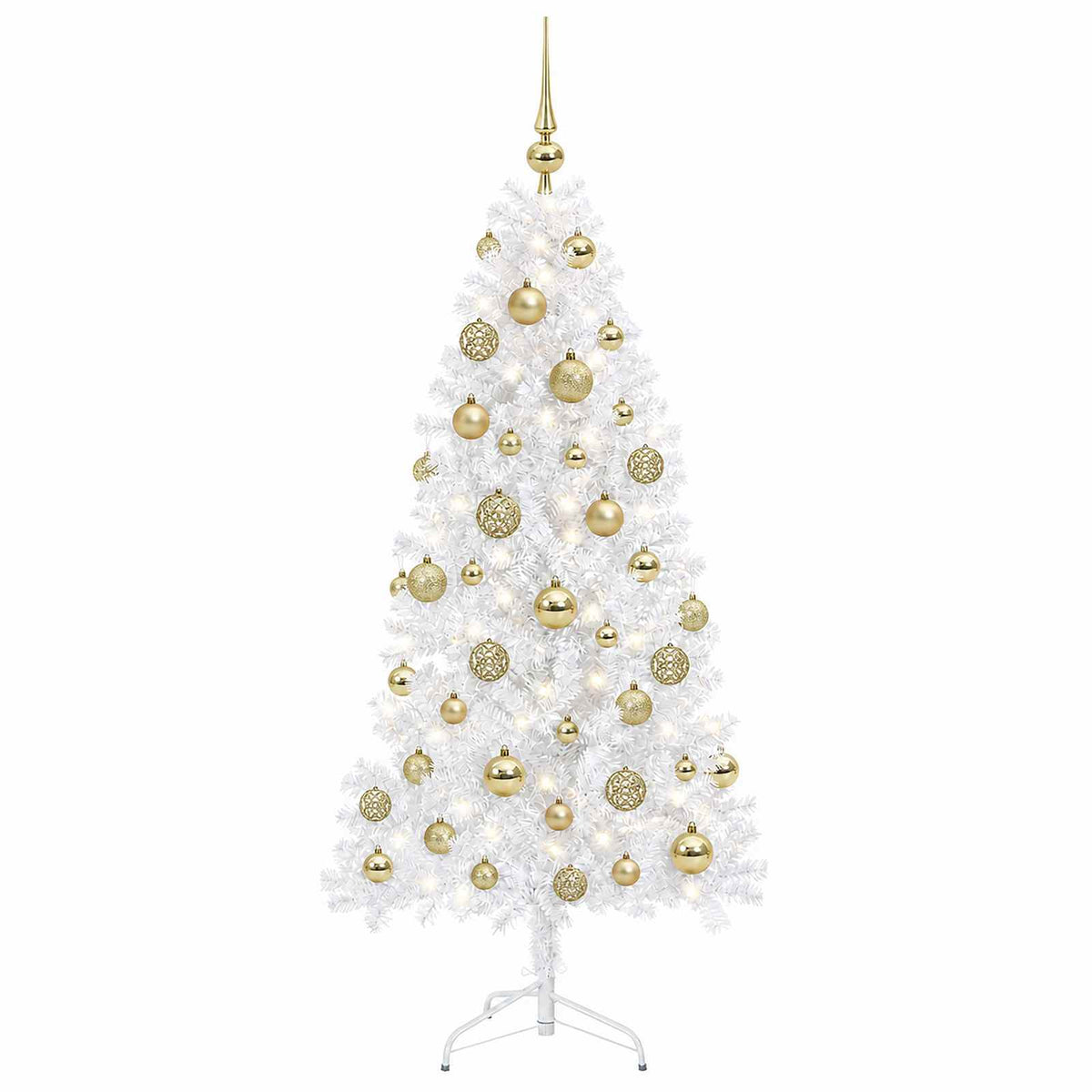 Dirbtinė Sulankstoma Kalėdų Eglutė 150 cm 150 LED Šilta balta