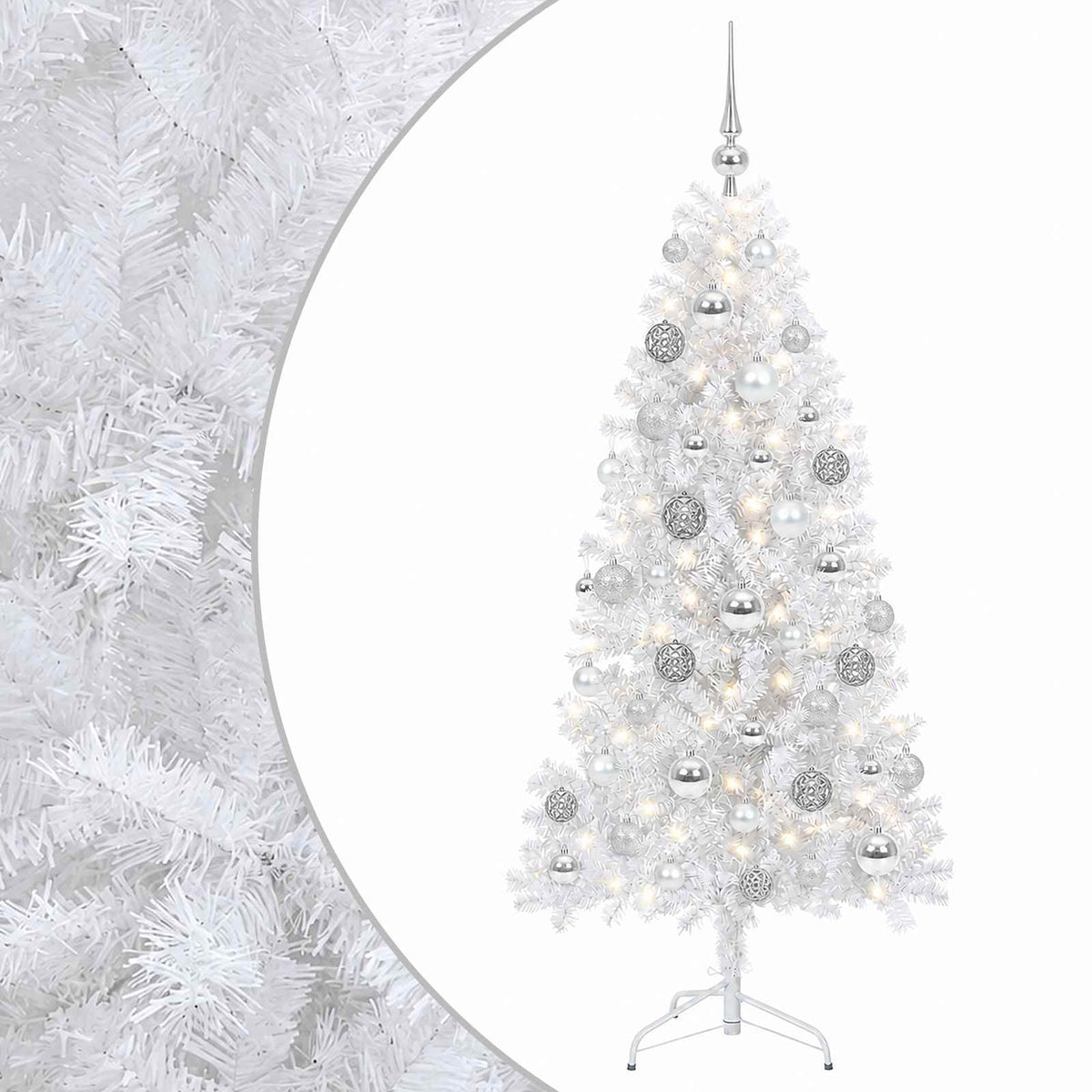 Dirbtinė kalėdinė eglutė su rutuliuku 120 cm 150 LED