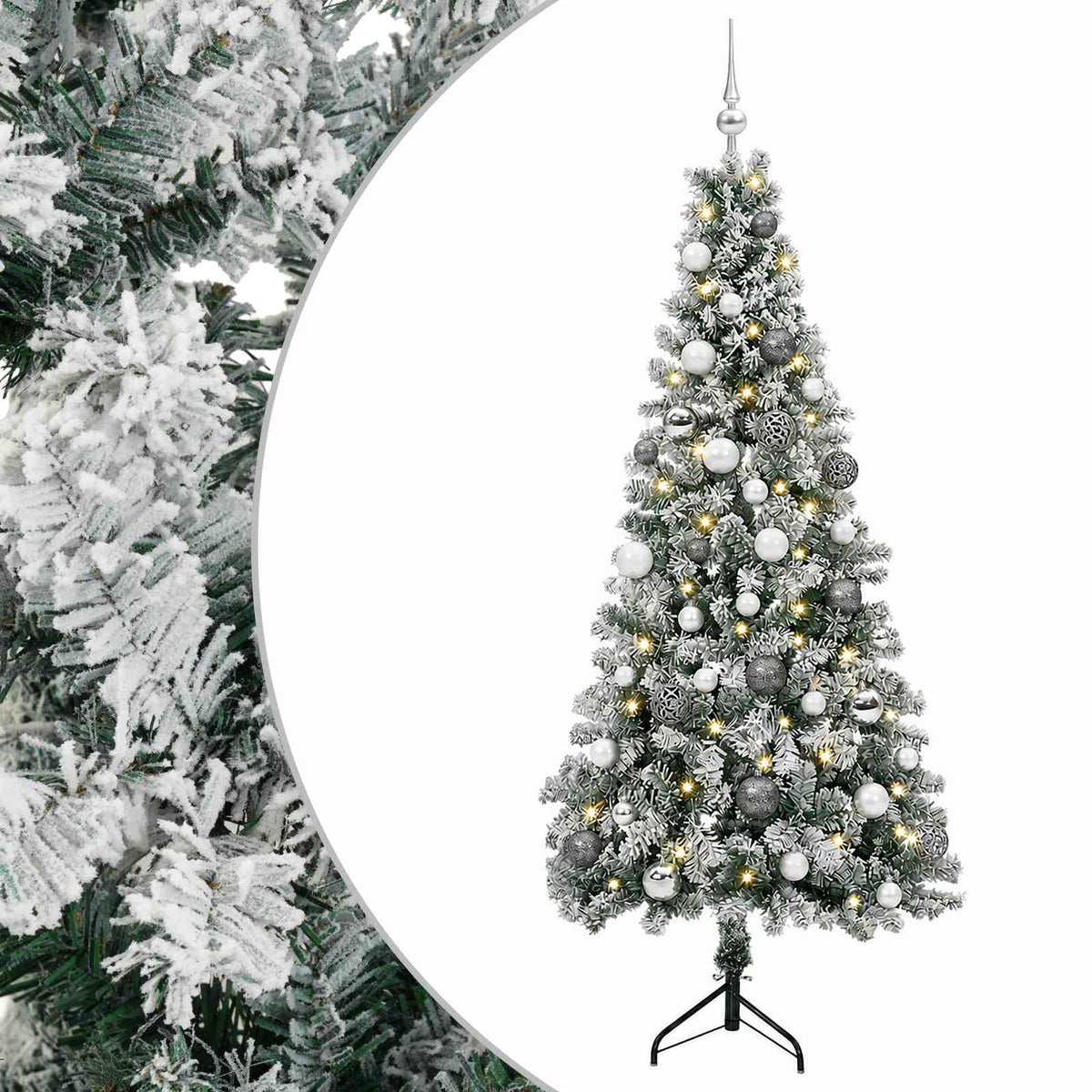 Dirbtinė kalėdinė eglutė su rutuliuku 120 cm 150 LED