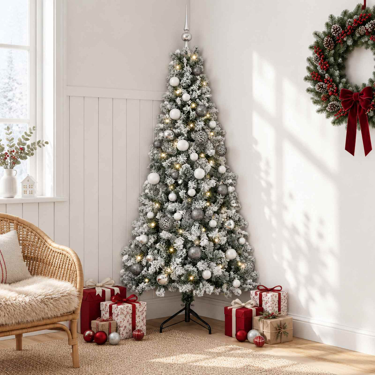 Dirbtinė kalėdinė eglutė su rutuliuku 120 cm 150 LED